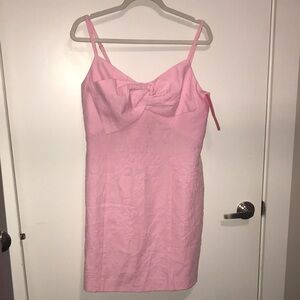 Pink Bow Detail Dress